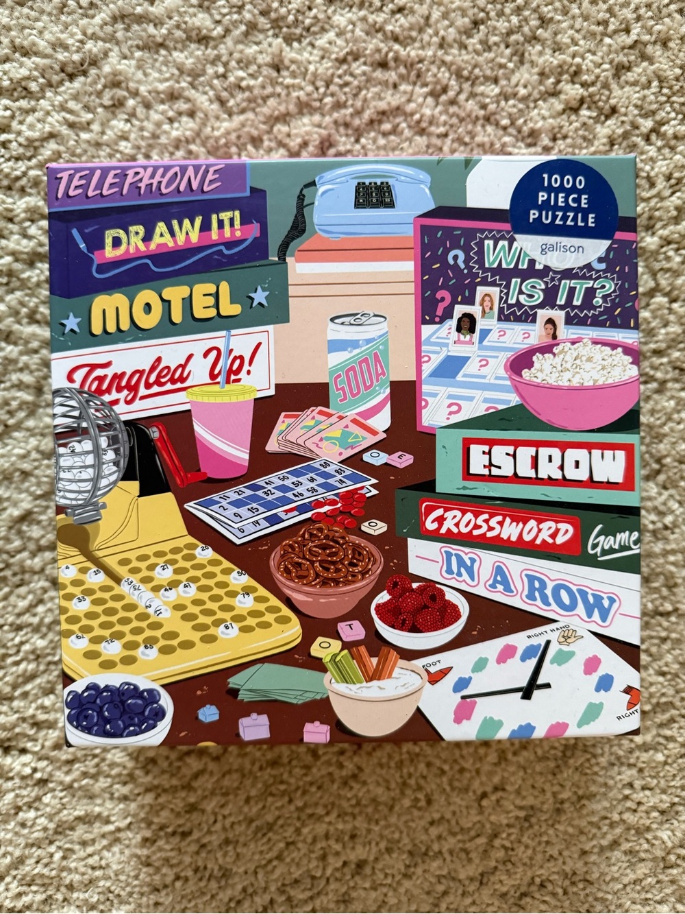 Galison 1000 piece puzzle ‘Game Night’